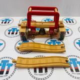 Suddery Swing Bridge with Track #2 (Damaged/Replaced Peg See Pictures)  Wooden - Used