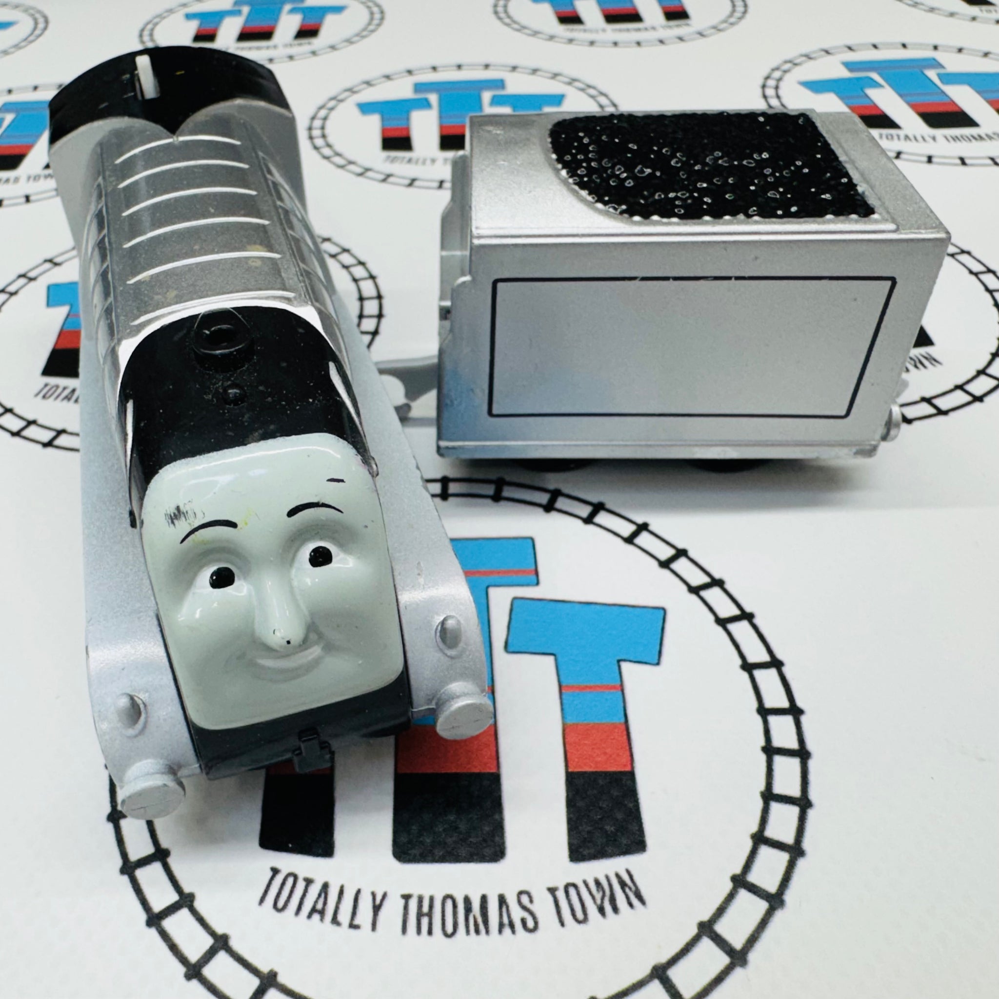 Snowy Spencer & Tender (2013) Fair Condition Used - Trackmaster