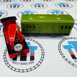 Harvey Ripped Sticker and Passenger Car (2009) Noisy and Clicks when moving Used - Trackmaster