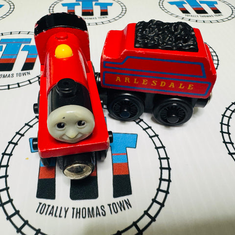 Mike & Tender (Learning Curve 2001) Rare Chipping Paint Fair Condition Wooden - Used