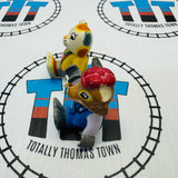 BRIO Richard Scarry Busytown Figure Pack Mr. Fixit (missing ear) and Huckle Cat Damaged Brittle Heads - Used