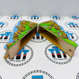 Hill 2 Pieces Very Good Condition (Writing on Bottom/Ends) Thomas Brand Wooden - Used