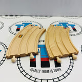 33398 Long Double Curved Track #1 Small Marks/Chips Used - BRIO