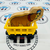 Circus Train Yellow with Bear Wooden - Used