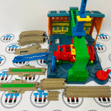 Spin & Fix Thomas Steamworks Set with Repair Gun Modified Track Used - Trackmaster