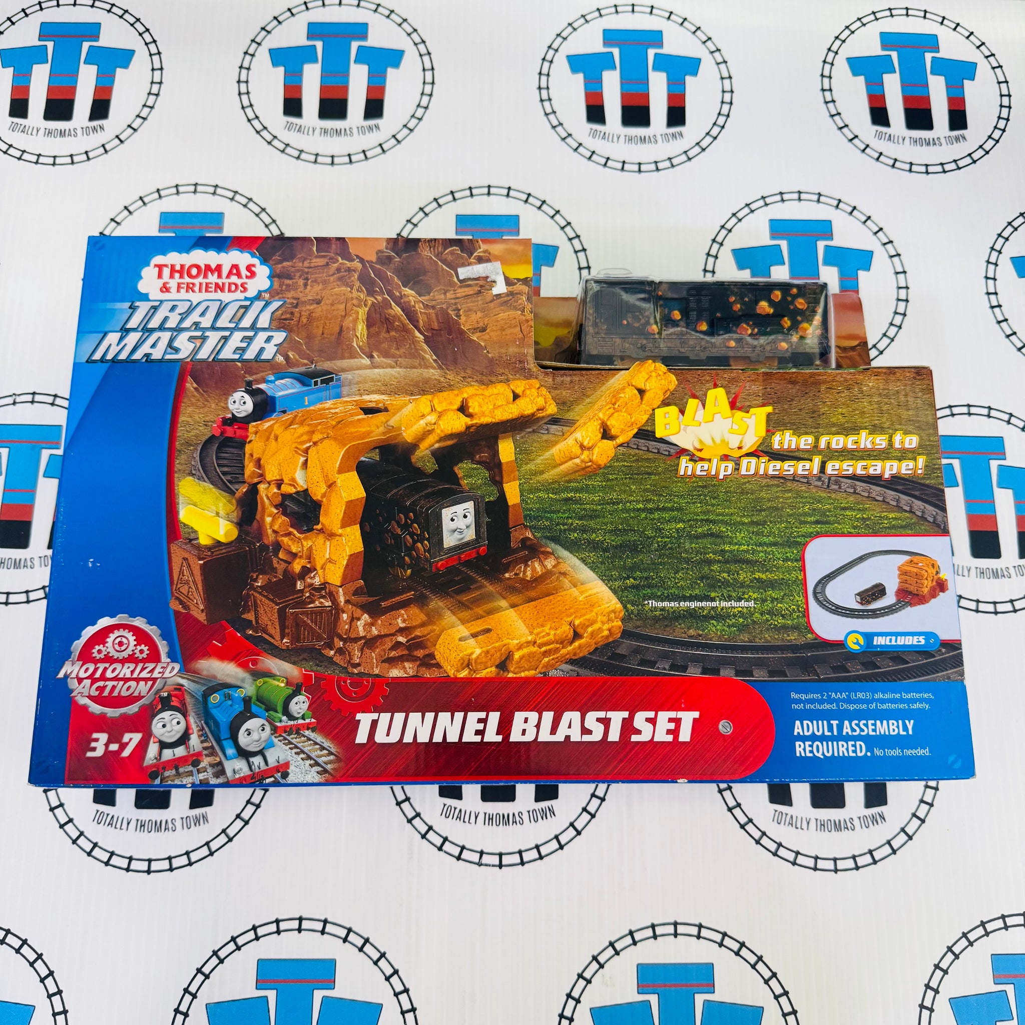 Diesel Tunnel Blast with Motorized Diesel (Mattel) New in Box
