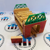 Come Out Henry Story Pack (Missing Station Base/Chipped & Marked Tunnel) with Sad Henry, Knapford Express Coach (1997), Figures, Elsbridge Station and Tunnel Fair Condition Wooden - Used