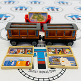 Knapford Station #1 with Annie, Clarabel & Cargo Car (Mattel 2022) - Used in Box