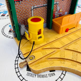 Repair and Go Station at Sodor Steamworks Poor Condition #2 (Chipped Track/Missing Claw/Damaged Oil/Chipped Roof) - Used