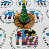 BRIO 32502 Polar Express Christmas Tree #1 with Lights and Sound, Bell Car & Santa Wooden Very Rare! - Used