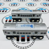 MTA Metro-North Railroad 2-Car Set Other Brand Train Wooden - Used
