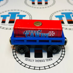 Cargo Car Blue with Sodor Candy Factory Cargo Wooden - Used