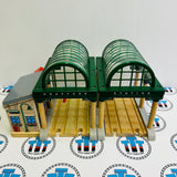 Knapford Station with Talking Sir Topham Hatt Chipped Track #4 (Doesn’t affect use) as Shown Rare Wooden - Usedl