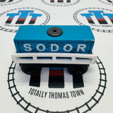 Cargo Car White with Blue Cargo (Learning Curve 1998) Good Condition Rare Wooden - Used