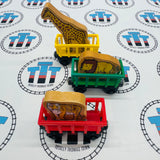 Circus Trains (Learning Curve 1996) with Giraffe, Lion and Tiger Wooden - Used