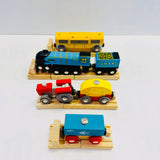 🎄 Christmas BIGJIGS Wooden Train Pack · Fully Wrapped & Ready to Gift · Assembly Required! 🎁