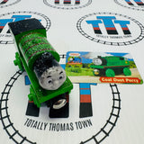 Percy in Coal with Card (Learning Curve 2003) Very Good Condition Marked on Bottom Wooden - Used