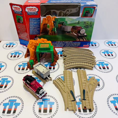 Arthur at the Copper Mine Set Complete (Train Noisy/Clicks When Moving) Used with Box - Trackmaster