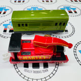 Harvey Ripped Sticker and Passenger Car (2009) Noisy and Clicks when moving Used - Trackmaster