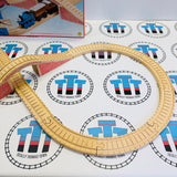Figure 8 Set No Trains Small Mark Clickity Clack Wooden - Used with Box