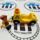 BRIO 33543 Light & Sound Service Car with Different Figure (Brittle/Fair Condition) #1 Wooden - Used