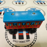Limited Edition Passenger Car #2 - Thomas 10 Years in America (Learning Curve 1999) RARE Good Condition Wooden - Used