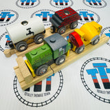 Construction Train with Track and Buffer BIGJIGS Rail Wooden - New in Box