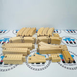 Complete Track Pack #2 - Clickity Clack Thomas Brand 60 Pieces Wooden - Used