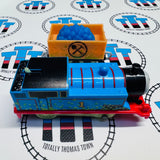 Glow in the Dark Thomas Orange Cargo Car with Blue Cargo (2013) Good Condition Used - Trackmaster Revolution