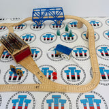 A Day at "The Works" Set #2 (No Trains or Playmat/Missing Signals/Chipped Bridge) Wooden - Used