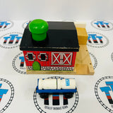 Sodor Dairy Farm Missing Fence with 2 Milk Barrel and 1 Barrel Car #3 Wooden - Used