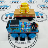 Thomas - Happy Birthday Thomas with Cake and Sound (Mattel) Good Condition Wooden - Used