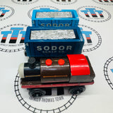 Bertram avec wagons de ferraille (Learning Curve 2001) en bois - Occasion