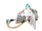 Rumble and Race Mountain Set with Snow-Covered Thomas and Percy (Corroded Terminals BOULDERS DO NOT FALL SEE NOTES) Wooden - Excellent/New