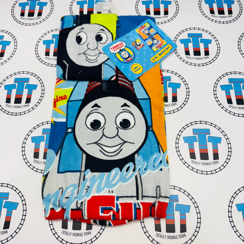 2 Piece Bath Set - 1 Bath Towel and 1 Washcloth Thomas - New with Tags