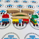 BRIO My First Battery Powered Railway Set 33701 (Missing Mountain/Train Slow & Noisy) Wooden - Used