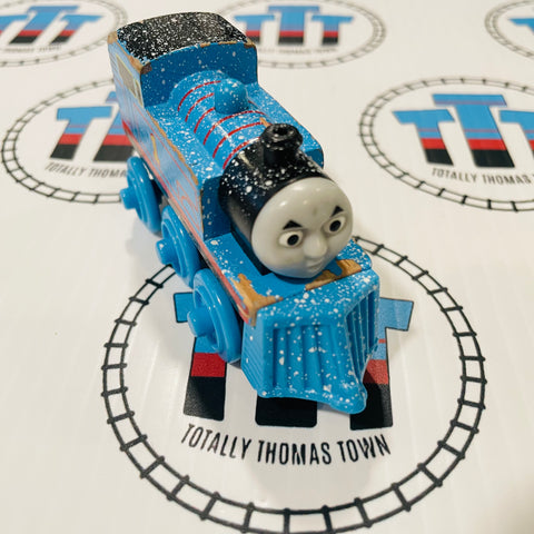Winter Wonderland Thomas (Mattel) Poor Condition Chipping Paint Wooden - Used