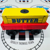 Butter Car Red with Butter Cargo (Learning Curve) Wooden - Used