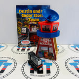Dustin and the Sodor Storm Team Pack - Weather Storm Station with Snow Storm Diesel and Book - New