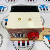 Fire Station with Ramp #2 Roof Formerly Glued Wooden - Used