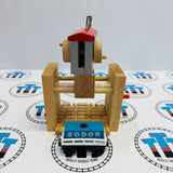 Sodor Cargo Co. Crane #3 Clickity Clack (Small Marks/String Gets Stuck Going Down) with Cargo Car (1997) Wooden - Used