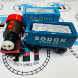 Bertram avec wagons de ferraille (Learning Curve 2001) en bois - Occasion