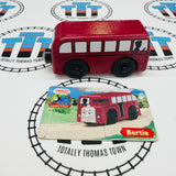 Bertie with Ripped Card #2 (Learning Curve) Fair Condition Flat Nose Wooden - Used