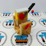Sodor Cargo Crane with Orange Cargo Car #3 Very Good Condition Wooden - Used