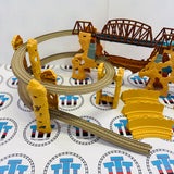 Thomas at Action Canyon Set #1 Missing 1 Railing/Switch Not Automatic See Notes Used - Trackmaster