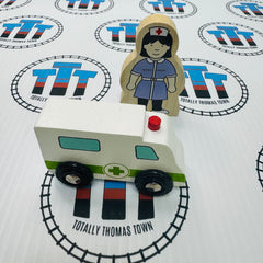 Ambulance and Nurse BIGJIGS Rail Wooden - New no Box