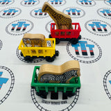 Trains de cirque (Learning Curve 2001) avec éléphant, tigre, lion, girafe et zèbre Bon état Bois - Occasion
