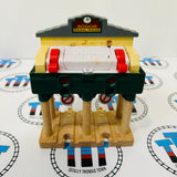 Deluxe Over the Track Signal House Newer Style NOT WORKING NO LIGHTS/SOUNDS Wooden - Used