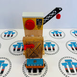 Sodor Cargo Crane with Orange Cargo Car #2 Very Good Condition Wooden - Used