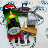 Talking Percy with Harold and Cargo Car (2021) All Engines Go Good Condition Used - Trackmaster Revolution
